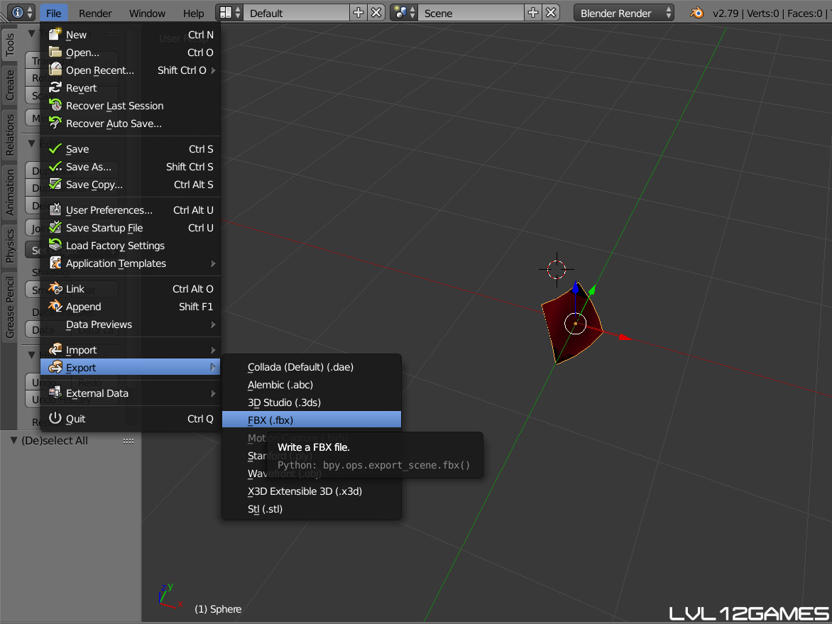 How To Get Blender Objects Into Unity