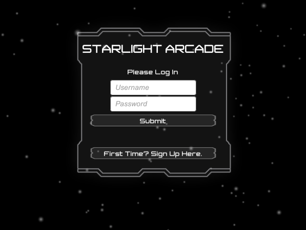 Login to Starlight Arcade!